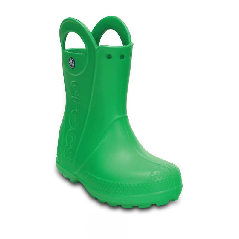 Crocs Kids Handle It Rain Boot Grass Green UK 13 EUR 30-31 US C13 (12803-3E8)